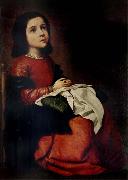 Francisco de Zurbaran The Adolescence of the Virgin Spain oil painting artist